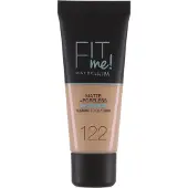 Maybelline New York - Fit Me Matte + Poreless Foundation - 122 Creamy Beige - Medium Dekkende Foundation met Matte Finish voor de Normale tot Vette Huid - 30 ml