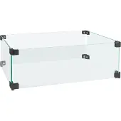 EasyFires Glasombouw | 50x30 cm | Zwart