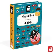 Janod - Magnetibook - Gekke gezichten jongens