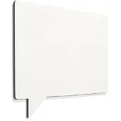 Smit Visual Design frameless whiteboard - Tekstballon - Wit - 88x118 c