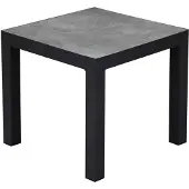 AVH-Collectie Malaga bijzettafel 50x50xH46 cm aluminium antraciet