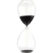 Pols Potten Ornament Sandglass Ball Black XL