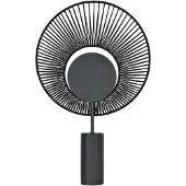 Forestier Tafellampe , Oyster, Zwart, Woonkamer, Metaal, Designer