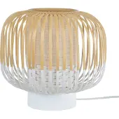 Forestier Design tafellamp Bamboo Light S, wit / opaal, Woon-/ Eetkamer, Bamboe, Design, tafellamp
