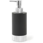 DECOR WALTHER Zeepdispenser Club 150 ml Mat Zwart en Chroom