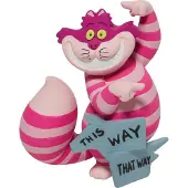 Enesco Alice in Wonderland Cheshire Cat This Way 9 cm