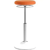 Euroseats Zit-sta-kruk Stof Oranje, wit Mango