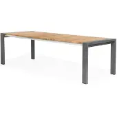 Suns Rialto uitschuifbare dining tuintafel 217-269x100xH75 cm MRG/natural teak