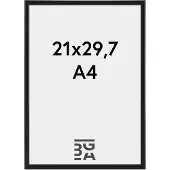 Walther design Galeria - Kunststof lijst - Fotoformaat 21x29,7 cm (DIN A4) - Zwart