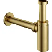 Hotbath P035 Wastafelsifon - Geborsteld Messing PVD - 8719874202206 - Wastafels, Sifons