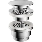 Hotbath Mate P710 wastafelafvoerplug klik met schroef chroom
