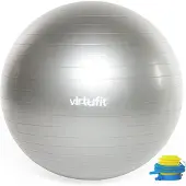 VirtuFit Anti-Burst Fitnessbal Pro - Gymbal - Swiss Ball - met Pomp - Zwart - 55 cm
