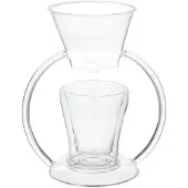 Leonardo cafetière, glas, handmade, »Duo«