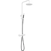 Hotbath Cobber SDS9WH thermostatische opbouw doucheset met 30cm hoofddouche wit mat