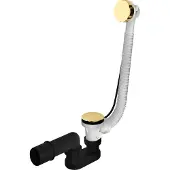 Hotbath Badoverloop Cobber Combinatie Verlengd Gepolijst Messing PVD