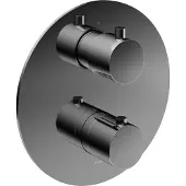 Hotbath Cobber CB009EXT Afbouwdeel Voor Inbouw Thermostaat Met 2-weg Omstel - Zwart Chroom - Kranen, Badkranen, Inbouw Badkranen - 8720143166259