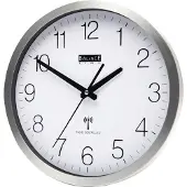 Balance Wandklok 30cm Zendergestuurd Zwart zwart Metaal Balance Klok
