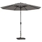 Madison Parasol Paros rond 300 cm lichtgrijs