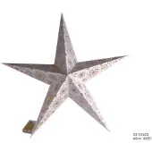Snowflake Kerstster papier 60cm wit 20warmled wit Papier Kerstster