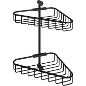 Hotbath Hoekdraadkorf Cobber Dubbel Wandmodel Mat Zwart