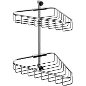Hotbath Hoekdraadkorf Cobber Dubbel Wandmodel Chroom