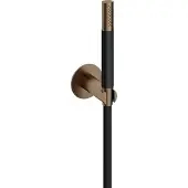 Hotbath Cobber M447 handdoucheset met staafhandouche aan houder verouderd messing