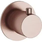 Hotbath Inbouw Stopkraan Cobber 1-hendel Geborsteld Koper PVD (Warm)