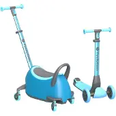 Yvolution – Yglider Luna - 5-in-1 - Blauw - Multifunctionele stepscooter