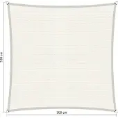 Shadow Comfort vierkant 5x5m Arctic White