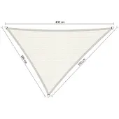 Shadow Comfort driehoek Arctic 3x3,5x4 m Arctic White
