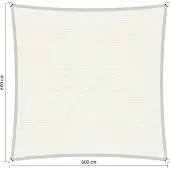 Shadow Comfort vierkant 6x6m Arctic White