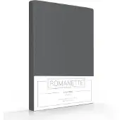Romanette Kussenslopen Antraciet (Katoen) (set van 2)