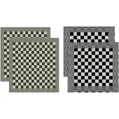 DDDDD Combiset Barbeque Black 2 Keukendoeken + 2 Theedoeken-60 x 65 cm