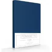 Romanette Kussenslopen Donkerblauw (Katoen) (set van 2)