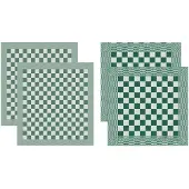 DDDDD Combiset Barbeque Green 2 Keukendoeken + 2 Theedoeken-60 x 65 cm