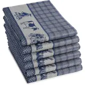 DDDDD Theedoek Dutchie Blue (6 stuks)