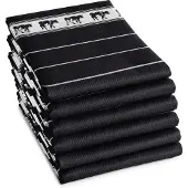 DDDDD Theedoek Zwart Bont Black (6 stuks)