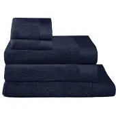 Seahorse combiset Pure 5 delige badtextielset indigo (2xGD+2BD+1xDL)