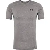 Under Armour HeatGear Ondershirt Donkergrijs Zwart