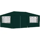 vidaXL Partytent met zijwanden professioneel 90 g/m² 4x6 m groen