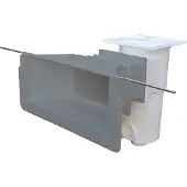 BWT Skimmer hoog niveau, brede mond grijs - Aquareva