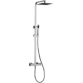Guido Gusto Opbouw regendouche 25cm vierkant hoofddouche thermostatisch volledig Rvs