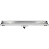 Guido Gusto RVS Douchegoot compleet met flens 100x7x6,7cm Tegelrooster