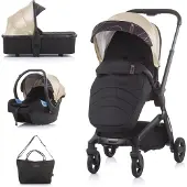 Chipolino Kinderwagen 3-in-1 Emotion Gold + Autostoel