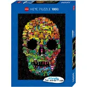 Heye Doodle Skull - Puzzel 1000 stukjes - Kleurrijk ontwerp