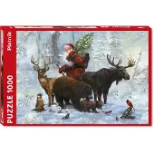 Piatnik - Puzzel kerst - Santa's Team 1000 stukjes
