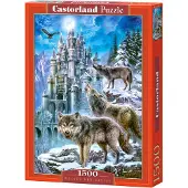 Castorland Wolves and Castle – Puzzel – 1.500 stukjes – Satijnen afwerking – Perfecte pasvorm – Europese kwaliteit