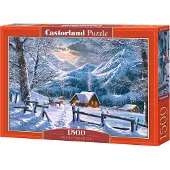 Castorland Snowy Morning – Puzzel – 1.500 stukjes – Satijnen afwerking – Perfecte pasvorm – Europese kwaliteit