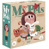 Londji I Love My Pets - Reversible Puzzles (7x3)