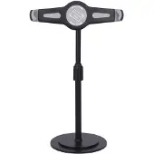 Peachy Tabletstandaard Aluminium Behuizing Bureau 360 graden draaiend - Zwart Samsung Apple